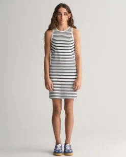 Teen Girls Striped Rib Tank Dress