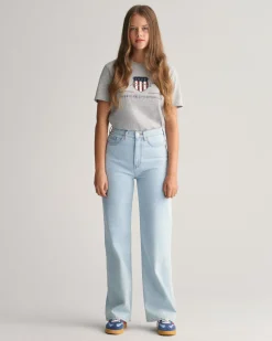 Teen Girls Wide Leg Jeans