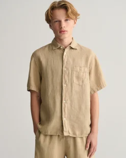 Teens Linen Short Sleeve Shirt