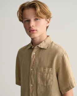 Teens Linen Short Sleeve Shirt