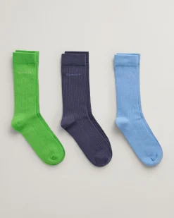 Teens 3-Pack Tonal Logo Ribbed Socks