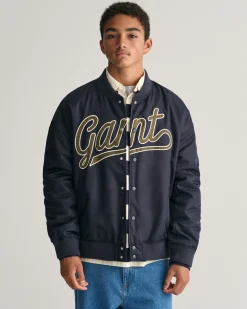Teens Script Graphic Varsity Jacket