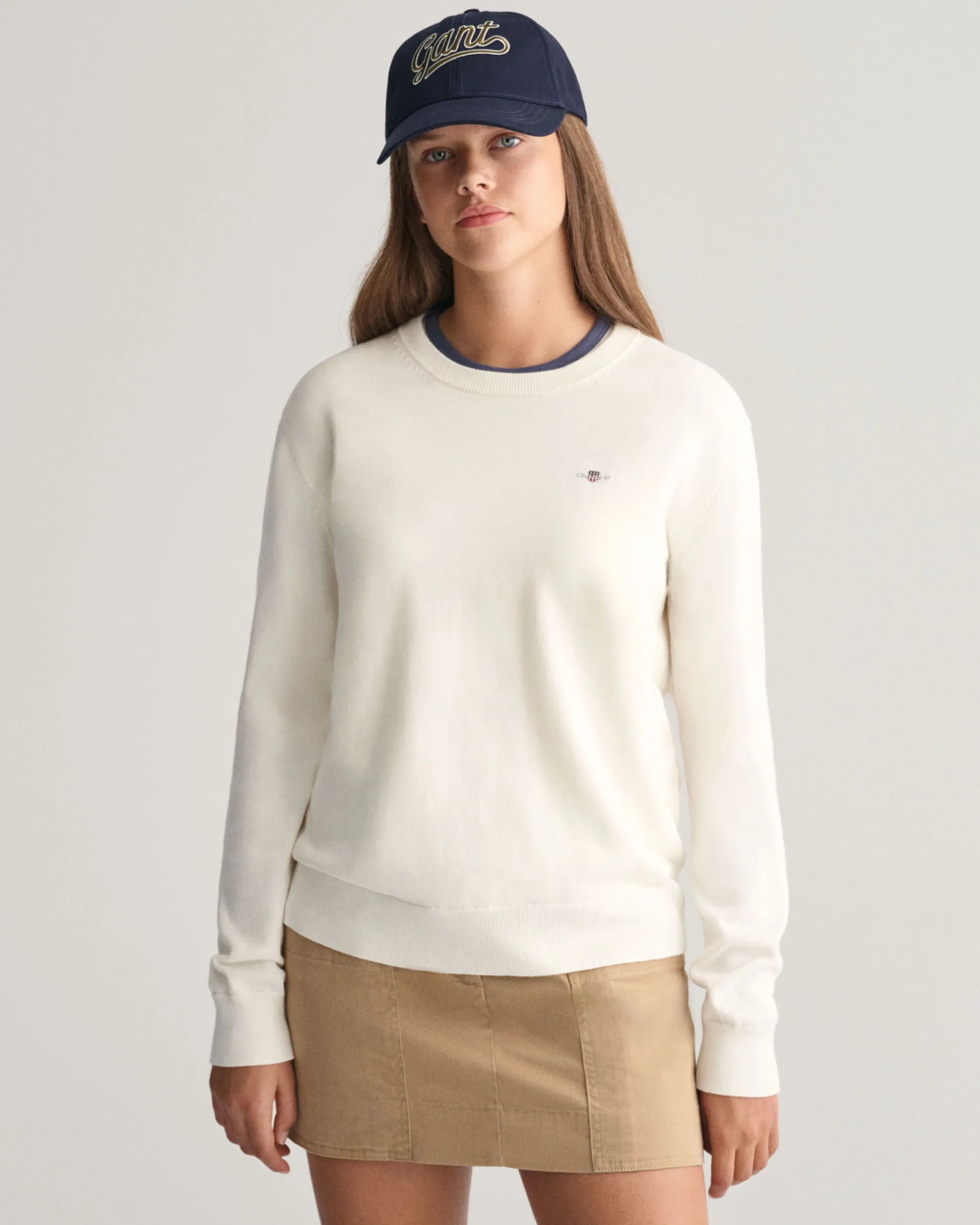 Teens Shield Classic Cotton Crew Neck Sweater