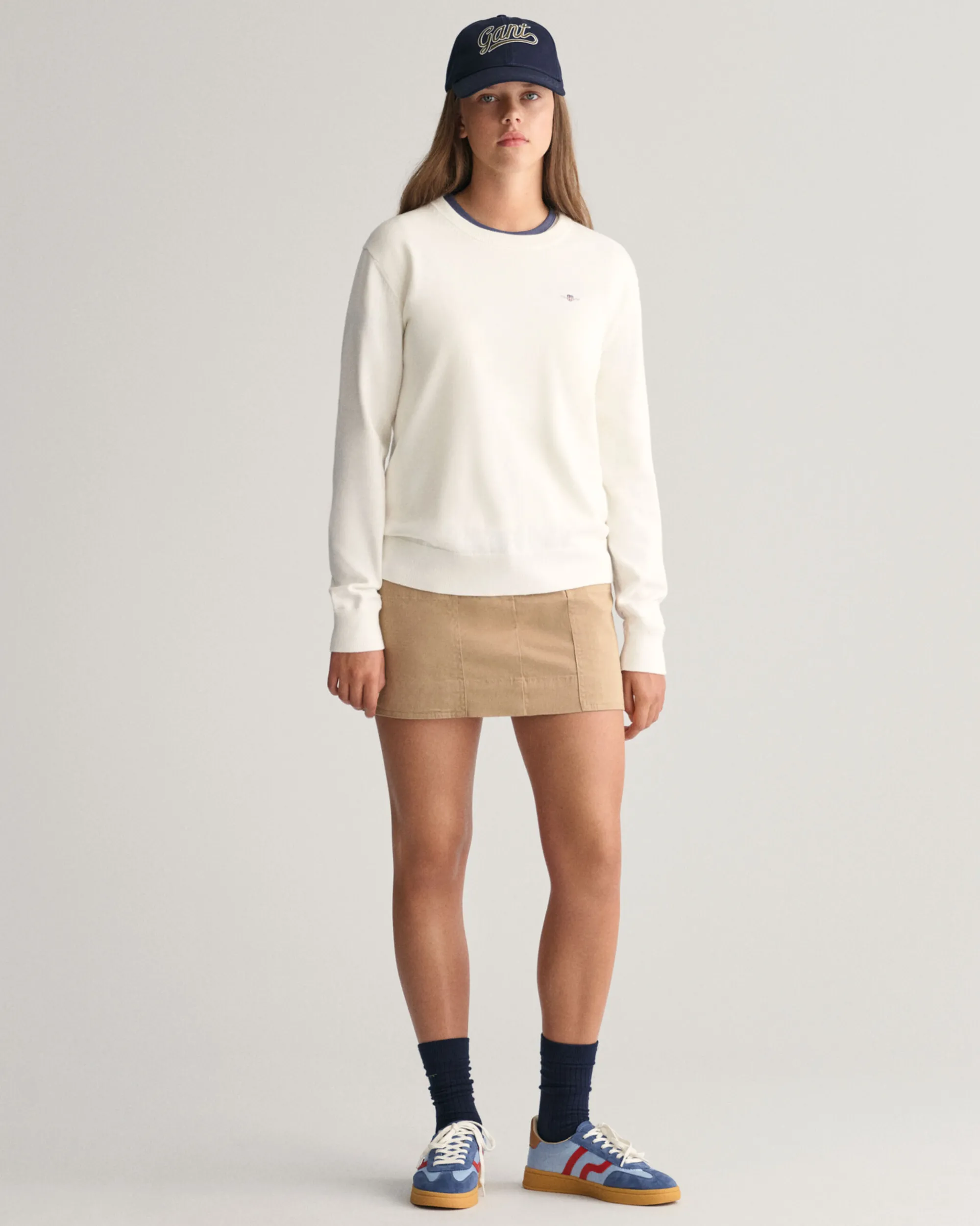 Teens Shield Classic Cotton Crew Neck Sweater