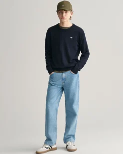 Teens Shield Classic Cotton Crew Neck Sweater