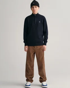 Teens Shield Cotton Half-Zip Sweater