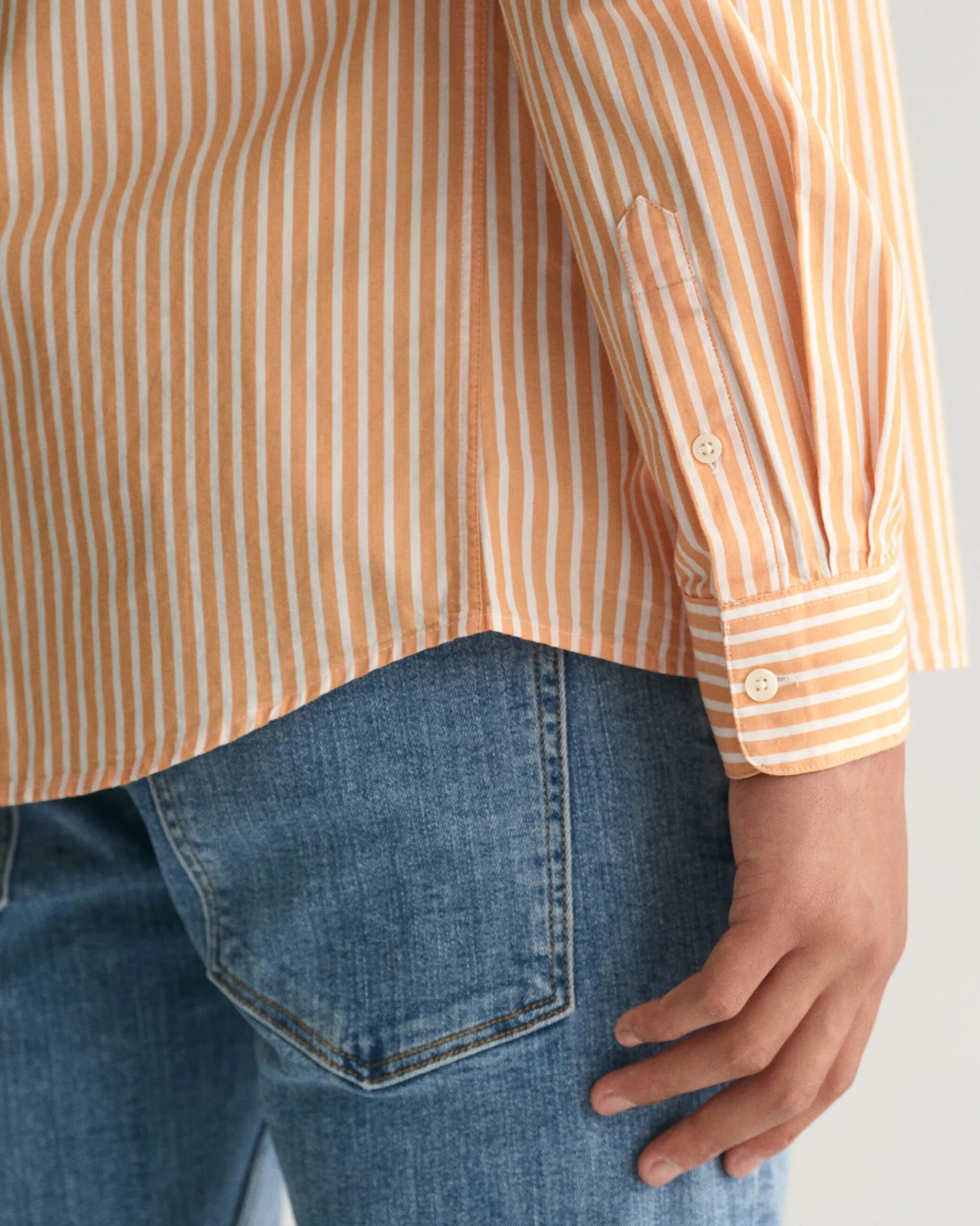 Teens Shield Striped Poplin Shirt