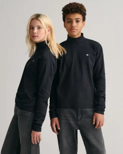 Teens Shield Turtleneck Long Sleeve Top
