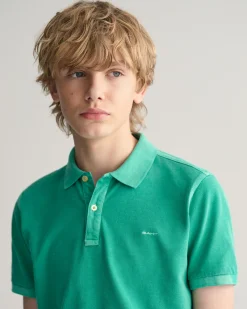 Teens Sunfaded Piqué Polo Shirt