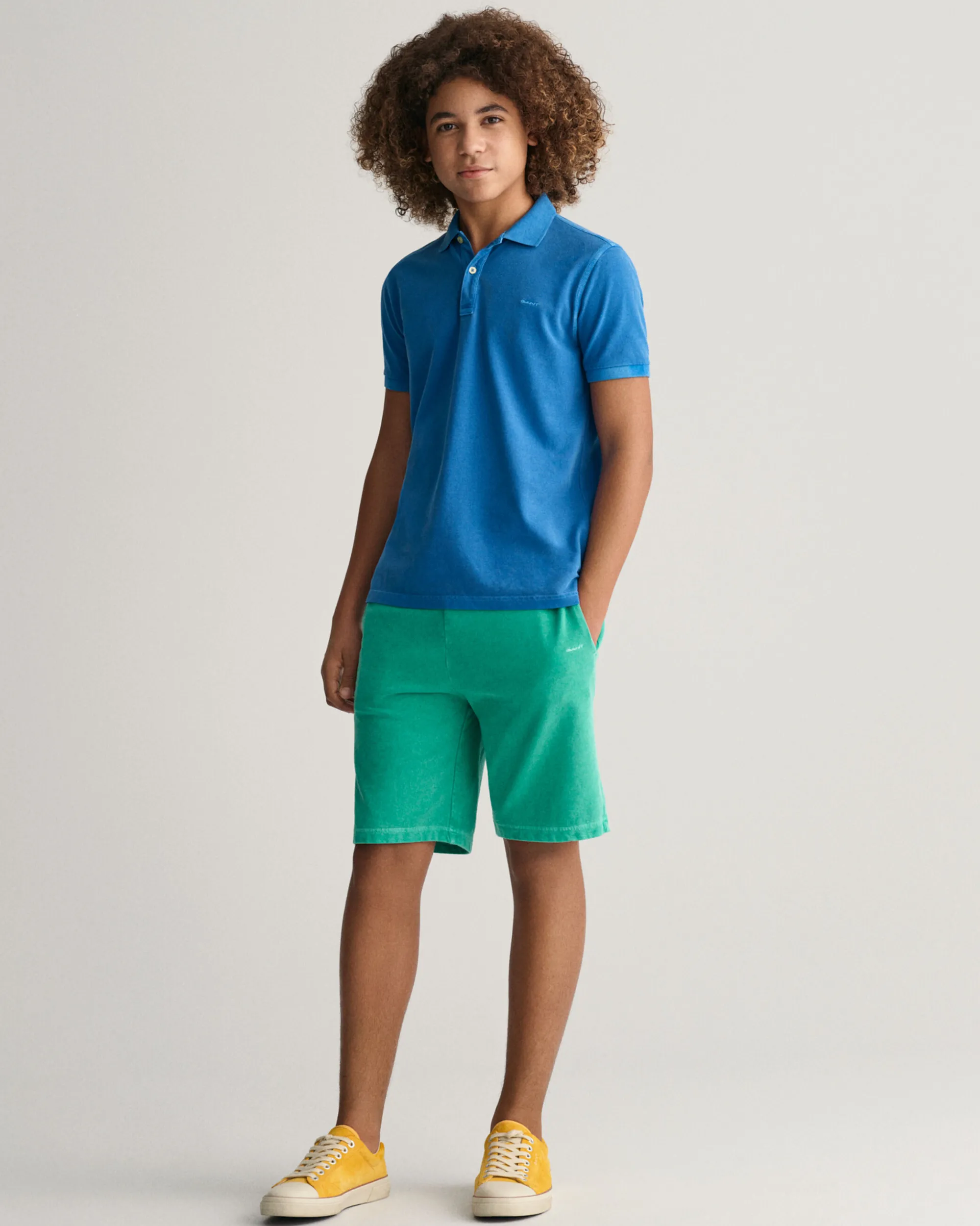 Teens Sunfaded Piqué Polo Shirt