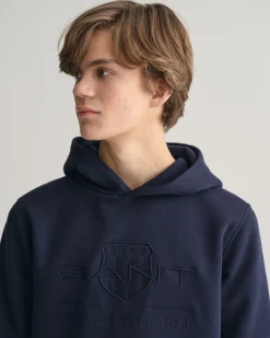 Teens Tonal Shield Hoodie