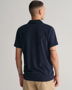 Terry Cloth Piqué Polo Shirt