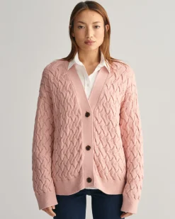 Textured Cotton Cardigan