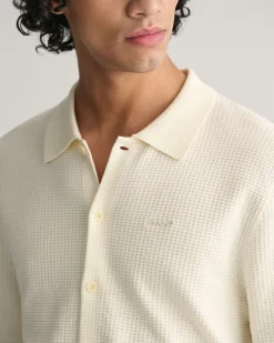 Textured Knit Short Sleeve Shirt