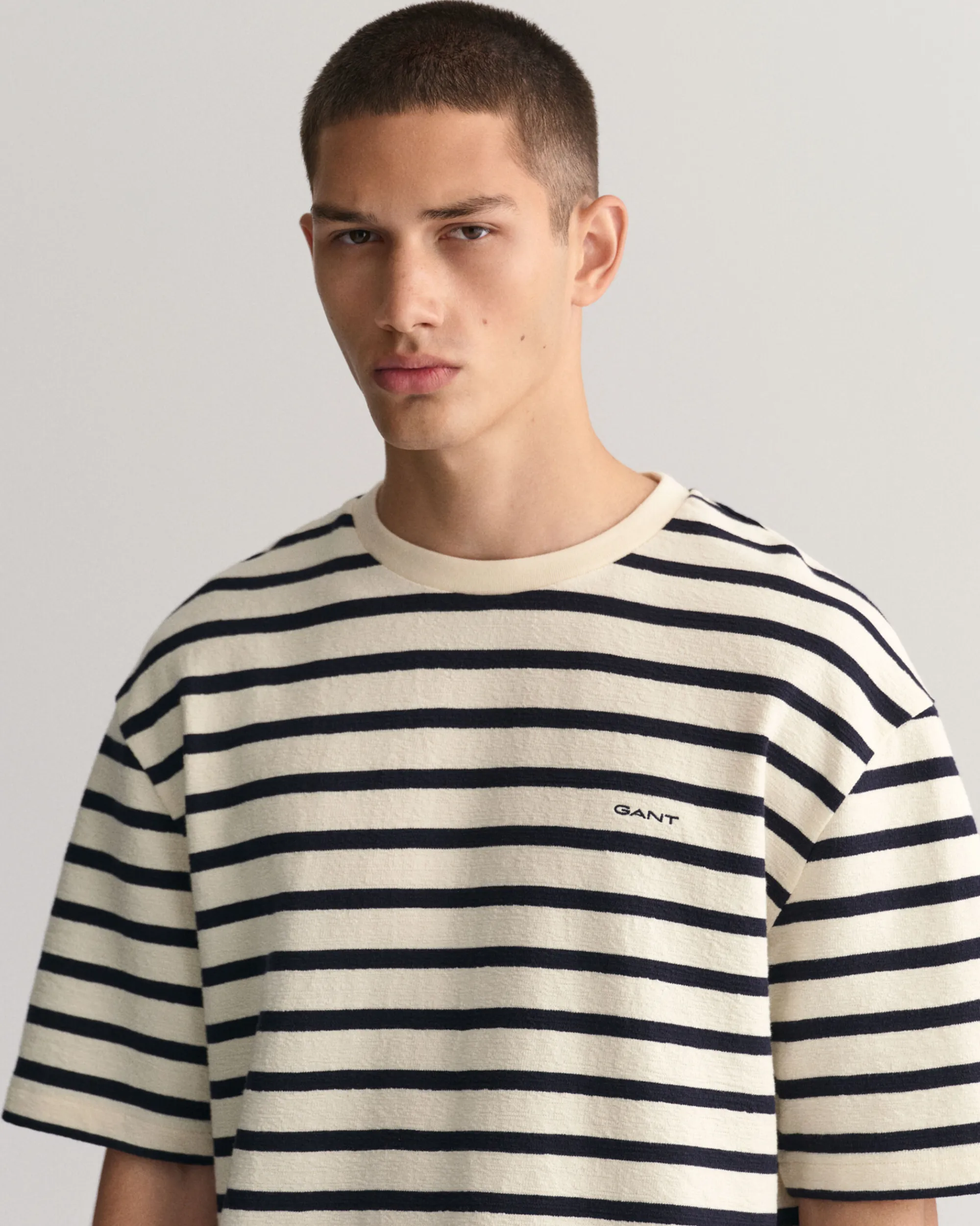 Textured Striped T-Shirt