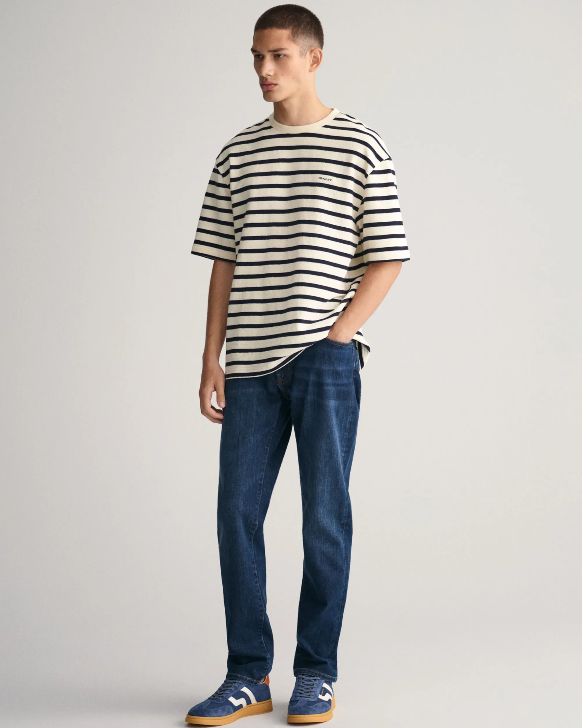 Textured Striped T-Shirt