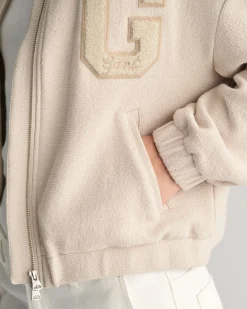 Textured Varsity Jacket