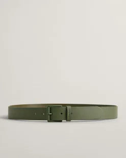 Tonal Buckle Leather Belt