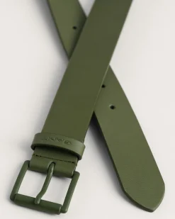 Tonal Buckle Leather Belt