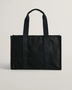 Tonal Shield Canvas Tote Bag