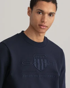 Tonal Shield Crew Neck Sweatshirt