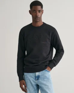 Tonal Shield Crew Neck Sweatshirt