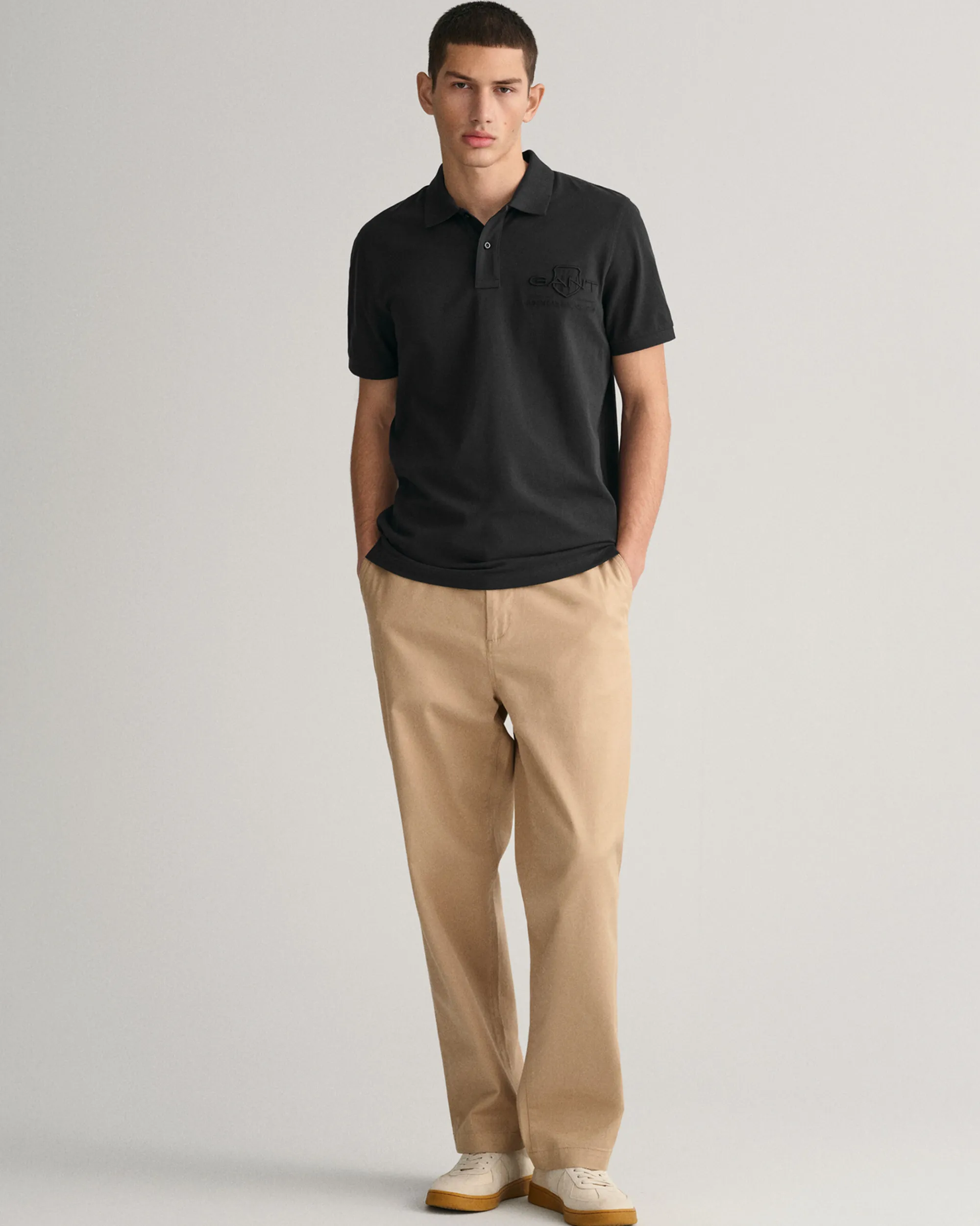 Tonal Shield Polo Shirt
