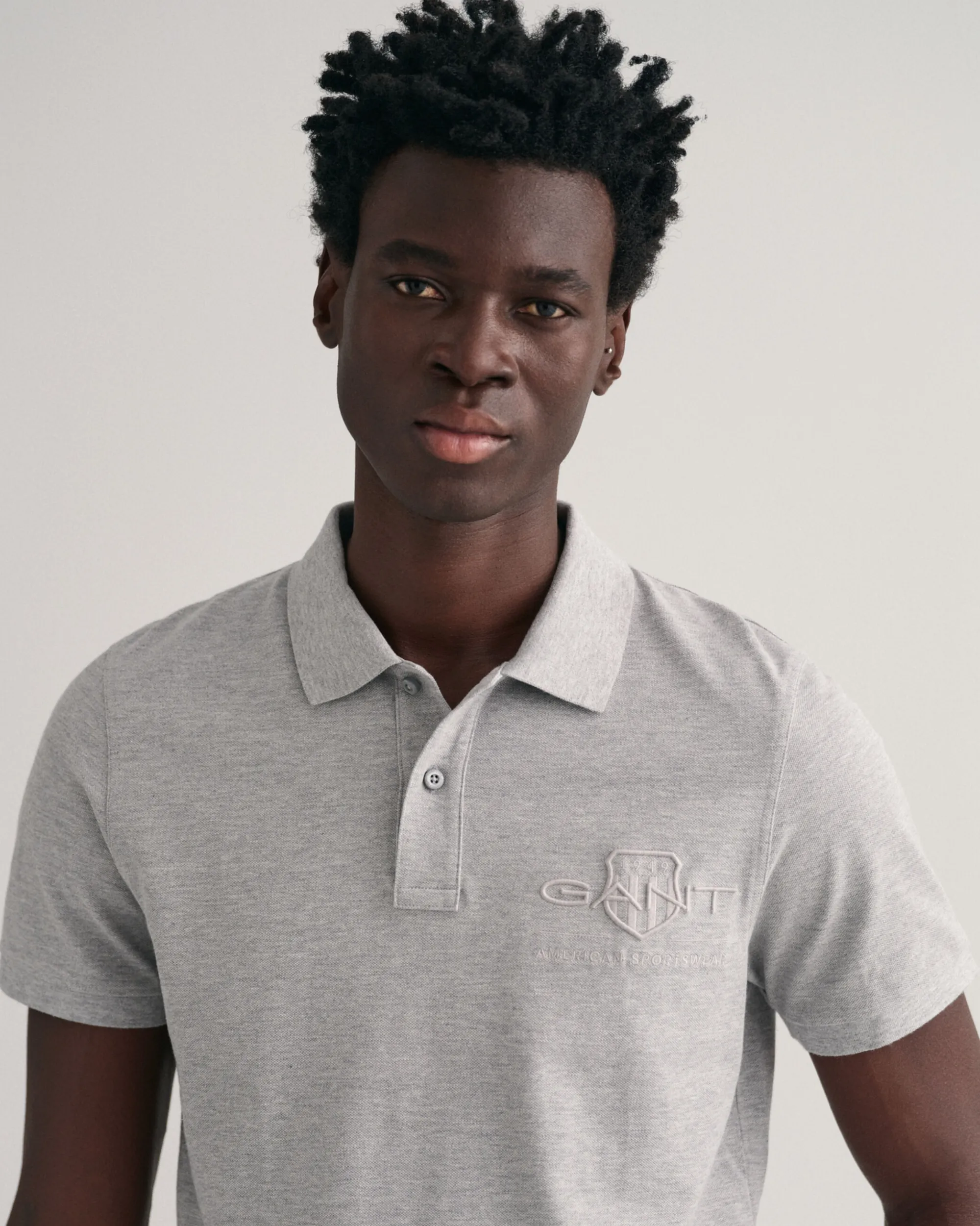 Tonal Shield Polo Shirt