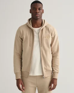 Tonal Shield Zip Hoodie