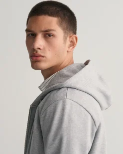 Tonal Shield Zip Hoodie