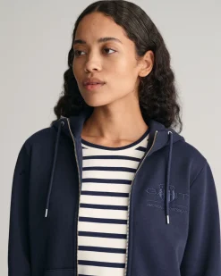 Tonal Shield Zip Hoodie