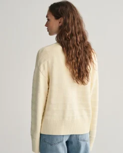 Tonal Striped Cotton Cardigan